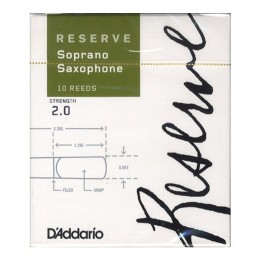 D'Addario WOODWINDS DIR1020 RESERVE SSX - 10 PACK - 2.0 трости для сопрано саксофона, размер 2, 10 шт