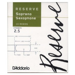 D'Addario WOODWINDS DIR1025 RESERVE SSX - 10 PACK - 2.5 трости для сопрано саксофона, размер 2.5, 10 шт