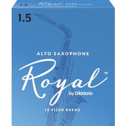 D'Addario WOODWINDS RJB1015 ROYAL, ALTO SAX, #1.5, 10 BX Трости для альт саксофона, размер 1.5, 10 шт