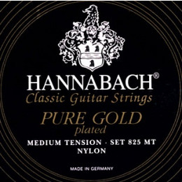 Hannabach 825MT Black PURE GOLD Комплект струн для классической гитары