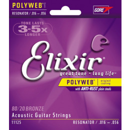 Elixir 11125 POLYWEB Комплект струн для акустической гитары