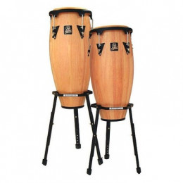 Latin Percussion LPA646B-AW Aspire Wood Congas Set w/Basket Stands Natural Комплект конга и стойки