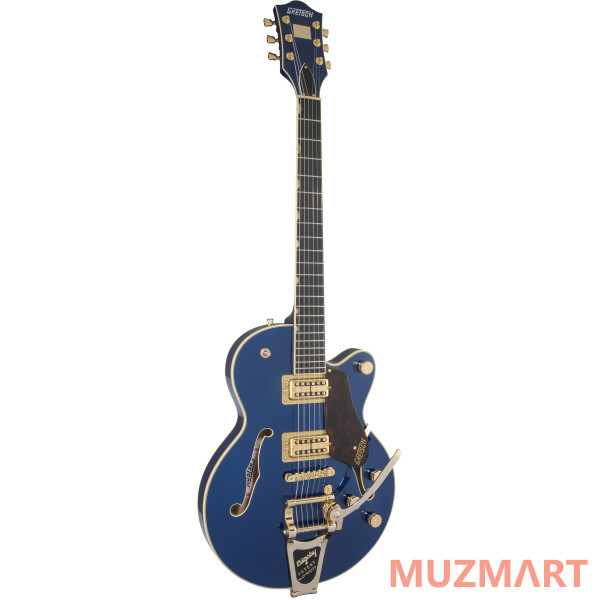Gretsch G6659TG Players Edition Broadkaster Jr. Center Block with String-Thru Bigsby, Azure Metallic Полуакустическая электрогитара