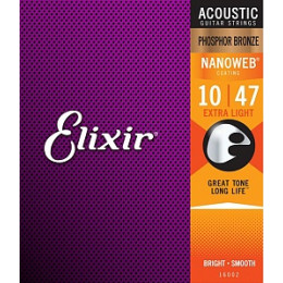 Elixir 16005 NANOWEB Струны для акустической гитары