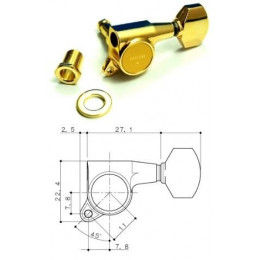 Gotoh SG381-MG-07-G-(L6) колки локовые