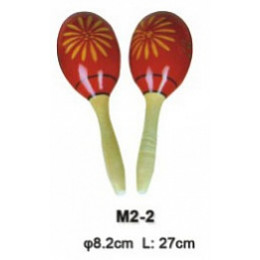 Fleet M2-2 Деревянные маракасы на ручке, диаметр 8.2cм, длина 27см