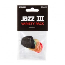 Dunlop PVP103 Набор медиаторов Jazz III Pick Variety Pack, 6шт