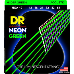 DR NGA-12 HI-DEF NEON Струны для акустической гитары