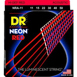 DR NRA-11 HI-DEF NEON Струны для акустической гитары