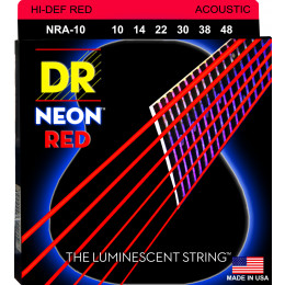 DR NRA-10 HI-DEF NEON Струны для акустической гитары