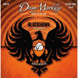 Dean Markley DM8010 Blackhawk Pure Bronze Комплект струн для акустической гитары,с покрытием, 10-47