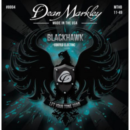 Dean Markley DM8004 Blackhawk Комплект струн для электрогитары, с покрытием, 11-49