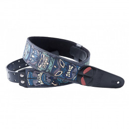 RightOn Straps 8401070280149 Steady Mojo Tiki Blue Ремень для гитары