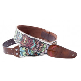 RightOn Straps 8401070280309 Steady Mojo Tiki White Ремень для гитары