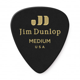 Dunlop 483P03MD Celluloid Black Medium 12Pack Медиаторы, 12 шт