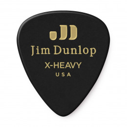 Dunlop 483P03XH Celluloid Black Extra Heavy 12Pack Медиаторы, 12 шт