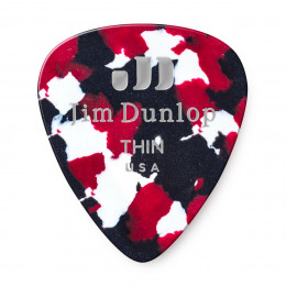 Dunlop 483P06TH Celluloid Confetti Thin 12Pack Медиаторы, 12 шт