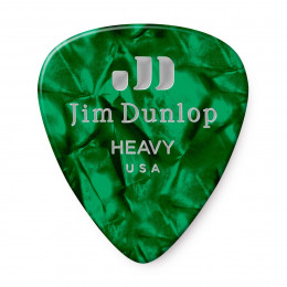 Dunlop 483P12HV Celluloid Green Pearloid Heavy 12Pack Медиаторы, 12 шт