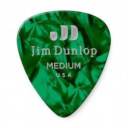 Dunlop 483P12MD Celluloid Green Pearloid Medium 12Pack Медиаторы, 12 шт