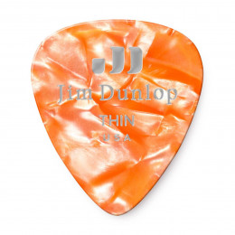 Dunlop 483P08TH Celluloid Orange Pearloid Thin 12Pack Медиаторы, 12 шт