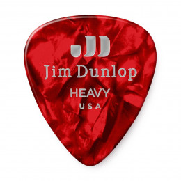 Dunlop 483P09HV Celluloid Red Pearloid Heavy 12Pack Медиаторы, 12 шт