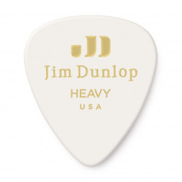 Dunlop 483P01HV Celluloid White Heavy 12Pack Медиаторы, 12 шт
