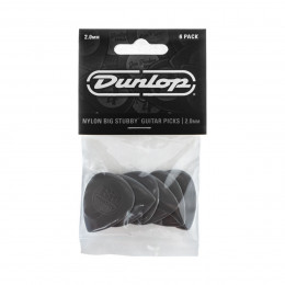 Dunlop 445P200 Big Stubby Nylon 6Pack Медиаторы