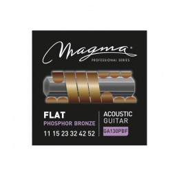Magma Strings GA130PBF Струны с плоской обмоткой для акустической гитары 11-52