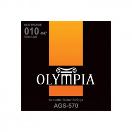 Olympia AGS 570 Acoustic 80/20 Bronze Струны для акустической гитары 10-47