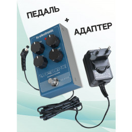 TC Electronic KIT FLUORESCENCE SHIMMER_ACDOO6 Педаль Reverb с адаптером питания