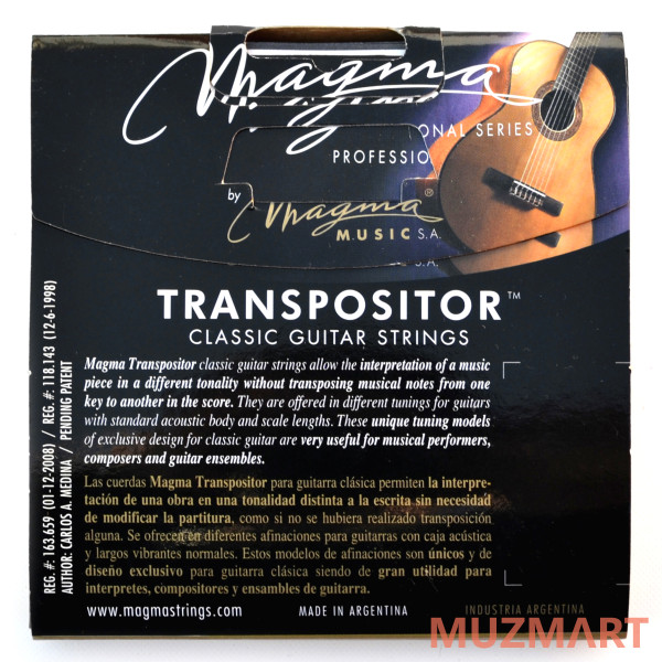 Magma Strings GCT-A Струны для классической гитары 1A 2B 3C 4G 5D 6A нестандартный строй