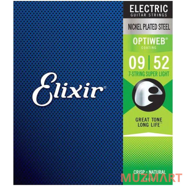 Elixir 19007 Струны для электрогитары