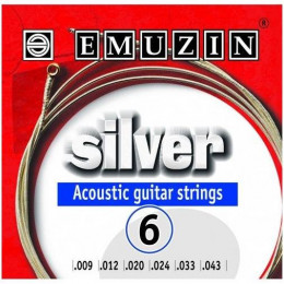 Emuzin 6А202 SILVER Струны для акустической гитары