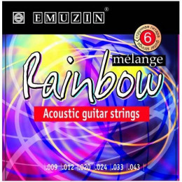 Emuzin 6А292 "RAINBOW " melange Струны для акустической гитары