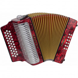 Hohner Corona II Classic GCF, red (A5523) Диатонический кнопочный аккордеон