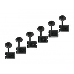 Gotoh SD91-HAPM-05M-B-L6 Колки для гитары 6л, локовые, черные