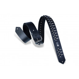 Levy's PM28-2B-BLK Rebel Series Ремень для гитары, кожаный, черный