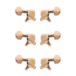 Metallor J-02-GD-3+3 Колки для гитары 3+3, золото