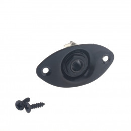 Musiclily M509 Выходной разъем электрогитары с накладкой, овальный, черный