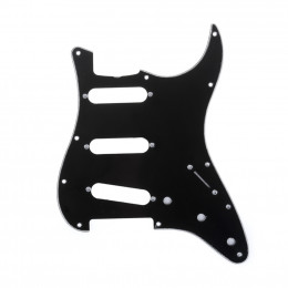 Musiclily MX1388BK Защитная накладка гитары Fender Stratocaster SSS, 3 слоя, черная