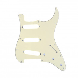 Musiclily MX1388CM Защитная накладка гитары Fender Stratocaster SSS, 3 слоя, кремовая