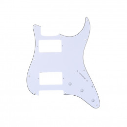 Musiclily MX1379WH Защитная накладка электрогитары Fender Stratocaster HH, 3 слоя, белая