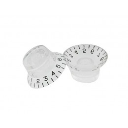 Musiclily MX0614 Ручка потенциометра Gibson Style, метрическая, прозрачная, 4 шт