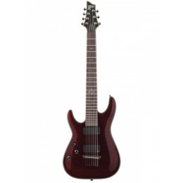 Schecter Damien ELITE-7 Cred L/H Электрогитара 7-ми струнная левосторонняя