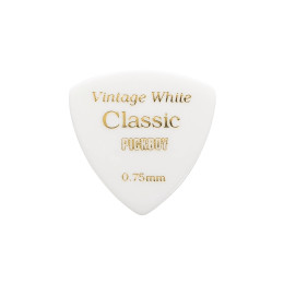 Pickboy GP-04W/075 Celluloid Vintage Classic White Медиаторы 50шт, толщина 0.75мм