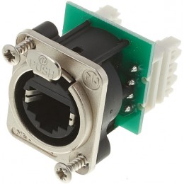 Neutrik NE8FDV-Y110 Панельный разъем RJ45 для печатного монтажа
