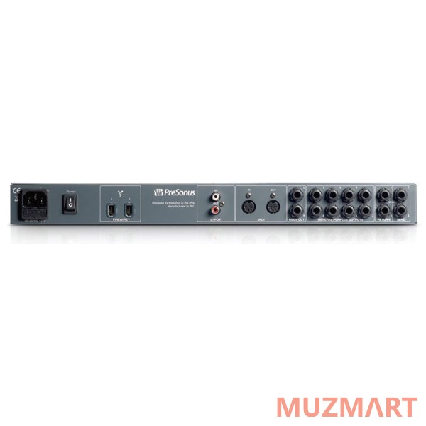 PreSonus Firestudio Project Аудиоинтерфейс FireWire для звукозаписи 10 х 10 24бит/96кГц, MIDI, S/PDIF, ПО Studio One Artist, 1U 19"