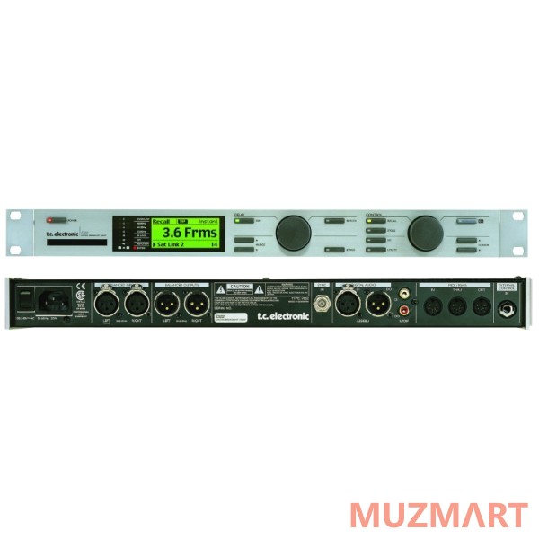 TC Electronic D22 Вещательный процессор Digital Delay. Цифровые вх/вых: AES/EBU, S/PDIF, Wordclock BNC 75ohm, аналоговые балансные XLR вх/вых.