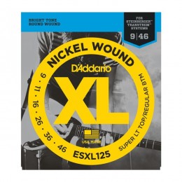 D'Addario ESXL125 Super Light 9-46 Струны для безголовой электрогитары
