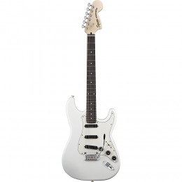 Squier DELUXE STRAT HOT RAILS OLIMPIC WHITE Электрогитара